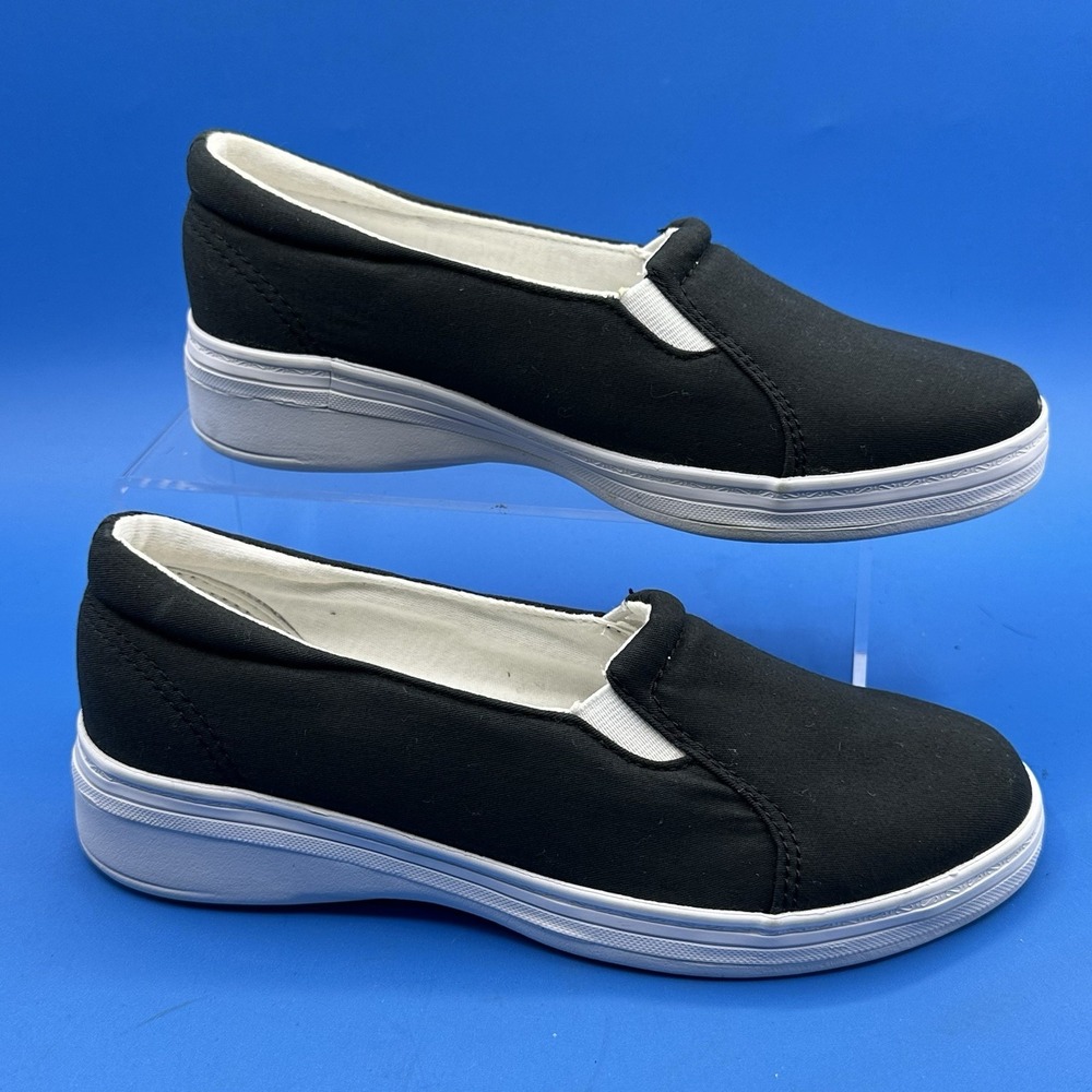 Grasshoppers Women's Comfort Shoes Slip On Black - Size 5 WIDE (EF03968)